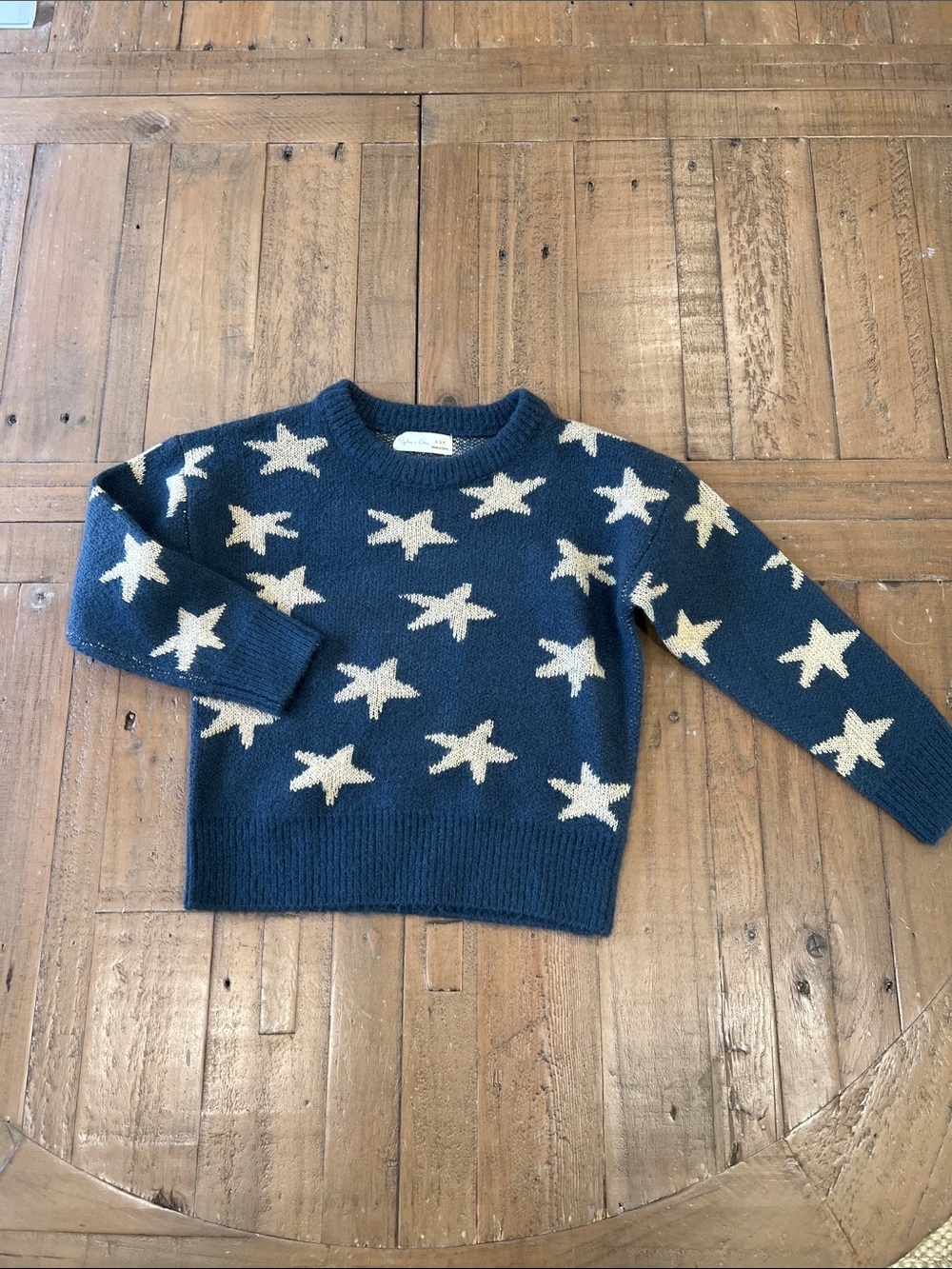 Rylee + cru aspen sweater stars blue Crewneck 4-5 years